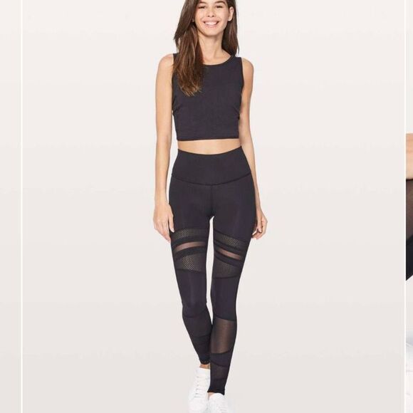 Lululemon Wunder Under Hi-Rise Tight Mix & Mesh 28 Size 6 - Picture 1 of 7